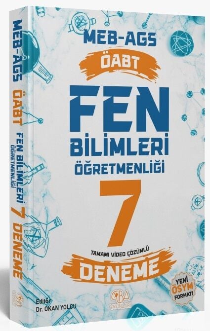 CBA Yayınları ÖABT MEB-AGS Fen Bilimleri Öğretmenliği 7 Deneme Çözümlü CBA Yayınları