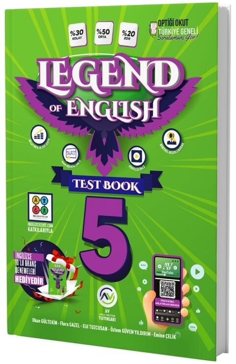 Av Yayınları 5. Sınıf İngilizce Legend Of English Test Book Av Yayınları