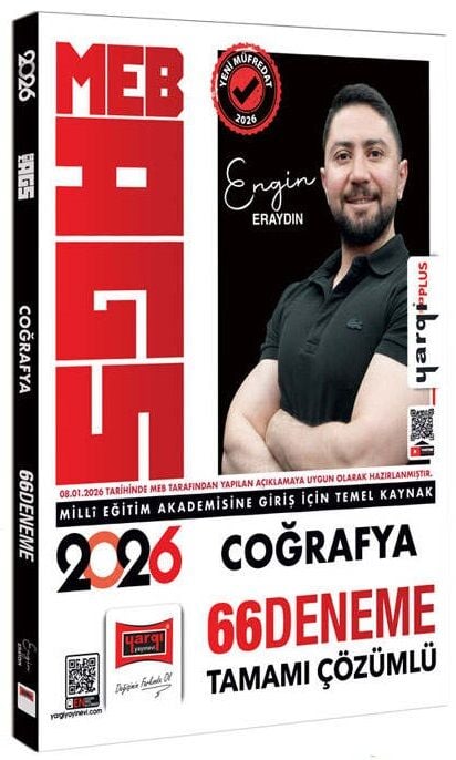 YENİ AGS - Yargı 2026 MEB-AGS Coğrafya 66 Deneme Çözümlü - Engin Eraydın Yargı Yayınları