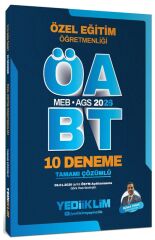 Yediiklim 2026 ÖABT MEB-AGS Özel Eğitim Öğretmenliği 10 Deneme Çözümlü - Bülent Tanık Yediiklim Yayınları