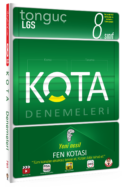 Tonguç 8. Sınıf LGS KOTA Fen Bilimleri Denemeleri Tonguç Akademi