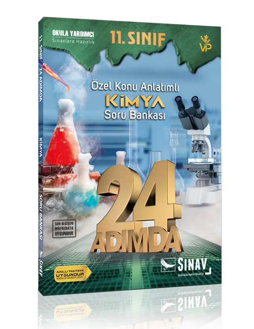 Sınav 11. Sınıf Kimya 24 Adımda Özel Konu Anlatımlı Soru Bankası Sınav Yayınları