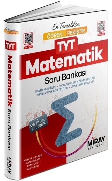 Miray YKS TYT Matematik En Temelden Öğren Pekiştir Soru Bankası Çözümlü Miray Yayınları