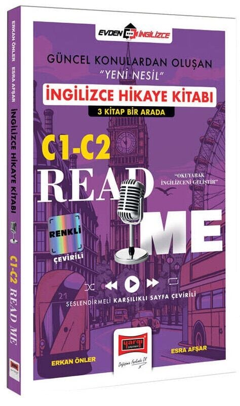 Yargı C1-C2 Read Me İngilizce Hikaye Kitabı 3 Kitap Bir Arada - Erkan Önler Yargı Yayınları
