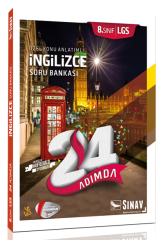SÜPER FİYAT - Sınav 8. Sınıf LGS 24 Adımda İngilizce Özel Konu Anlatımlı Soru Bankası Sınav Yayınları