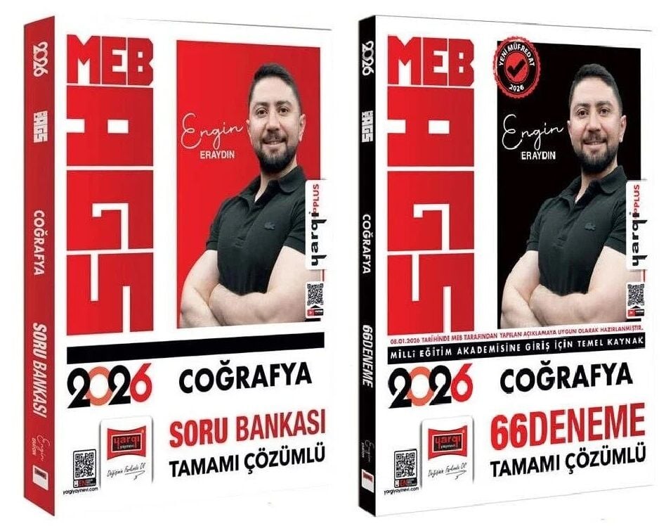 YENİ AGS - Yargı 2026 MEB-AGS Coğrafya Soru Bankası + 66 Deneme 2 li Set - Engin Eraydın Yargı Yayınları