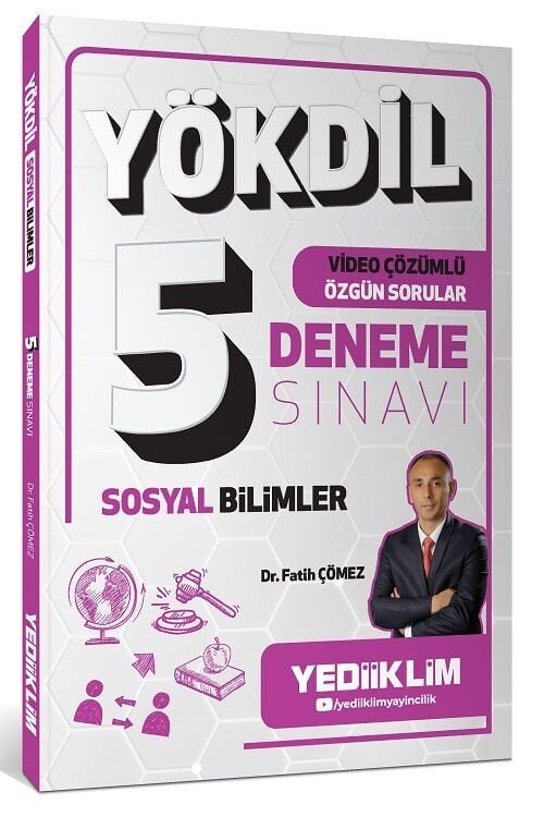 Yediiklim YÖKDİL Sosyal Bilimler 5 Deneme Çözümlü - Fatih Çömez Yediiklim Yayınları