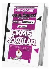 TKM Akademi 2026 ÖABT MEB-AGS Okul Öncesi Öğretmenliği Orijinal Çıkmış Sorular Çözümlü - Mahmut Orhan TKM Akademi