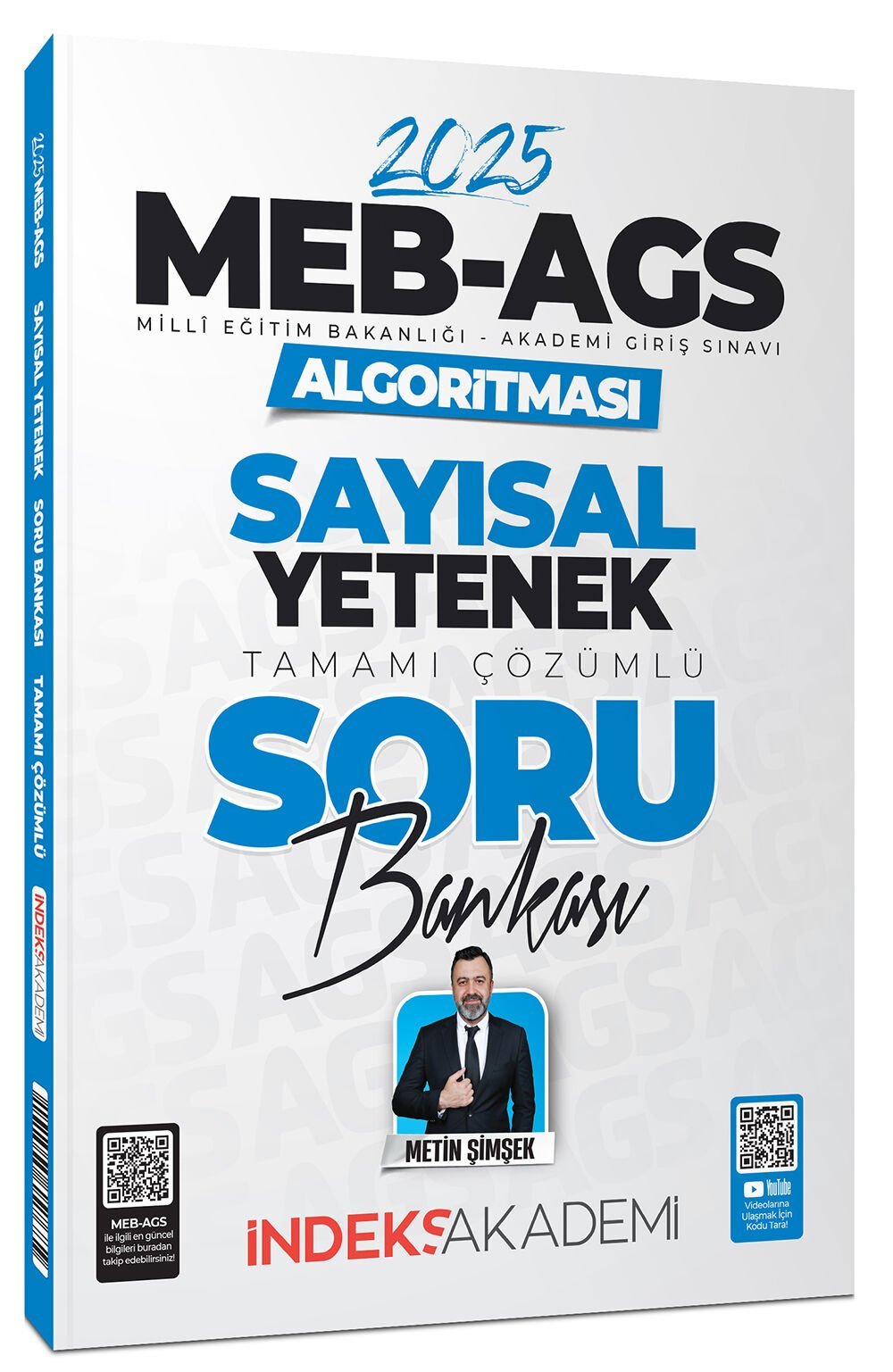 SÜPER FİYAT - İndeks Akademi 2025 MEB-AGS Algoritması Sayısal Yetenek Soru Bankası Çözümlü - Metin Şimşek İndeks Akademi Yayıncılık