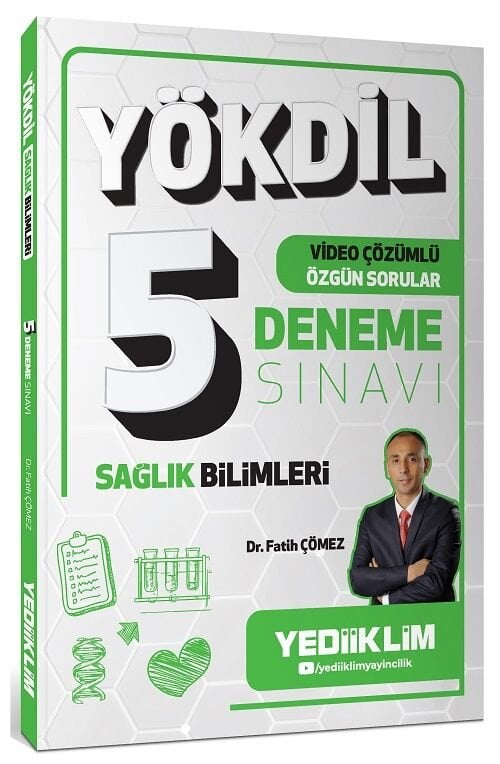 Yediiklim YÖKDİL Sağlık Bilimleri 5 Deneme Çözümlü - Fatih Çömez Yediiklim Yayınları