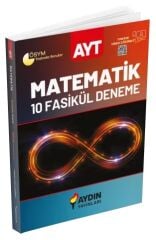 Aydın YKS AYT Matematik Fasikül 10 Deneme Çözümlü Aydın Yayınları