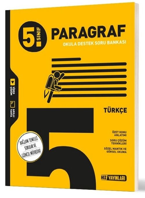Hız Yayınları 5. Sınıf Türkçe Paragraf Soru Bankası Çözümlü Hız Yayınları