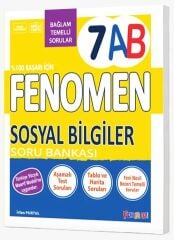 Fenomen Okul 7. Sınıf Sosyal Bilgiler Fenomen A-B Maarif Modeli Soru Bankası Fenomen Okul Yayınları
