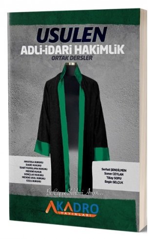 SÜPER FİYAT - A Kadro USULEN Adli-İdari Yargı Hakimlik Ortak Dersler A Kadro Yayınları