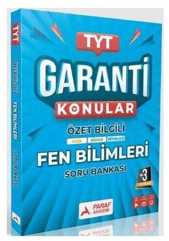 Paraf Akademi YKS TYT Fen Bilimleri Garanti Konular Soru Bankası Paraf Akademi Yayınları