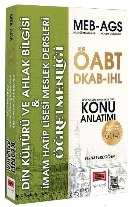 Yargı ÖABT MEB-AGS Din Kültürü ve Ahlak Bilgisi, İmam Hatip Lisesi Öğretmenliği Konu Anlatımı - Ferhat Erdoğan Yargı Yayınları