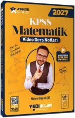 Yediiklim 2027 KPSS Matematik Atölye Video Ders Notları - Mehmet Bilge Yıldız Yediiklim Yayınları
