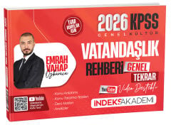 ÖN SİPARİŞ - İndeks Akademi 2026 KPSS Vatandaşlık Rehberi Video Destekli Genel Tekrar - Emrah Vahap Özkaraca İndeks Akademi Yayıncılık