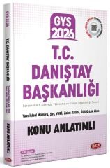 Data 2026 GYS Danıştay Başkanlığı Konu Anlatımlı Görevde Yükselme Data Yayınları