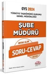 Editör 2024 GYS Taşkömürü Genel Müdürlüğü Şube Müdürü Ortak Alan Soru Cevap Görevde Yükselme Editör Yayınları