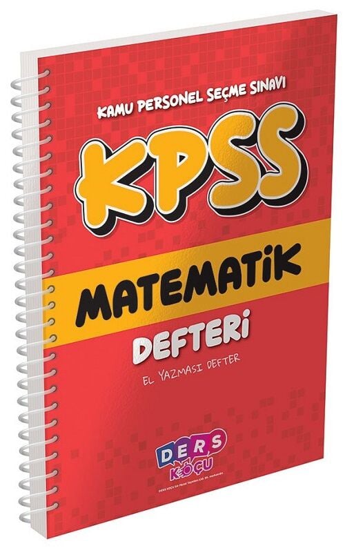 Ders Koçu KPSS Matematik Defteri Ders Koçu Yayınları