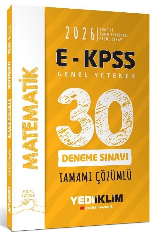 Yediiklim 2026 EKPSS Matematik 30 Deneme Çözümlü Yediiklim Yayınları