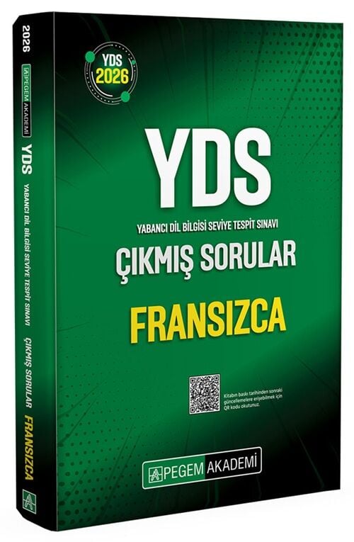Pegem 2026 YDS Fransızca Çıkmış Sorular Çözümlü Pegem Akademi Yayınları