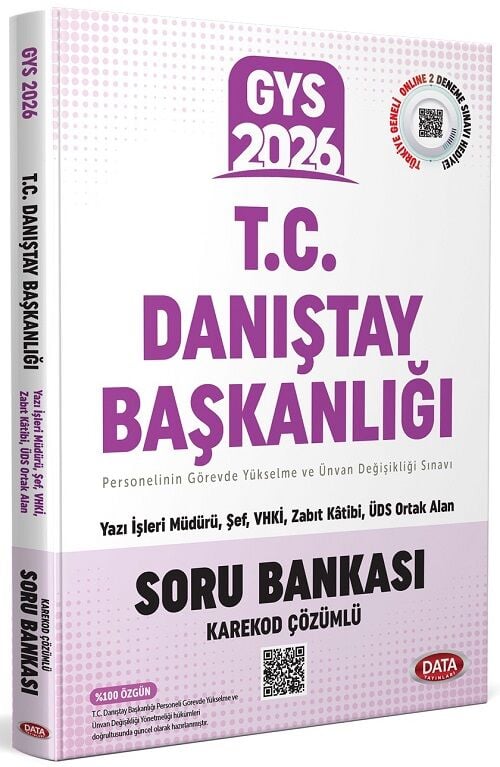 Data 2026 GYS Danıştay Başkanlığı Soru Bankası Çözümlü Görevde Yükselme Data Yayınları