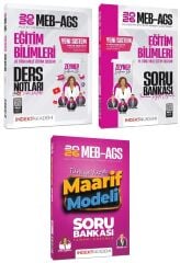 ÖN SİPARİŞ - YENİ AGS SİSTEMİ - İndeks Akademi 2026 MEB-AGS Eğitim Bilimleri Video Ders Notları + Maarif Modeli Soru Bankası 3 lü Set - Zeynep Salman İçli İndeks Akademi Yayıncılık