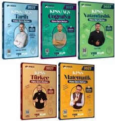 Yediiklim 2027 KPSS Genel Yetenek Genel Kültür Atölye Video Ders Notları 5 li Set Yediiklim Yayınları