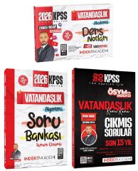 İndeks Akademi 2026 KPSS Vatandaşlık Video Ders Notları + Soru Bankası + Çıkmış Sorular 3 lü Set - Emrah Vahap Özkaraca İndeks Akademi Yayıncılık