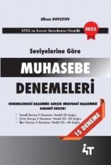 SÜPER FİYAT - 4T Yayınları 2022 KPSS A Grubu Muhasebe Seviyelerine Göre 15 Deneme Çözümlü - Alican Dovletov 4T Yayınları
