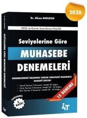 4T Yayınları 2026 KPSS A Grubu Muhasebe Seviyelerine Göre 15 Deneme Çözümlü - Alican Dovletov 4T Yayınları