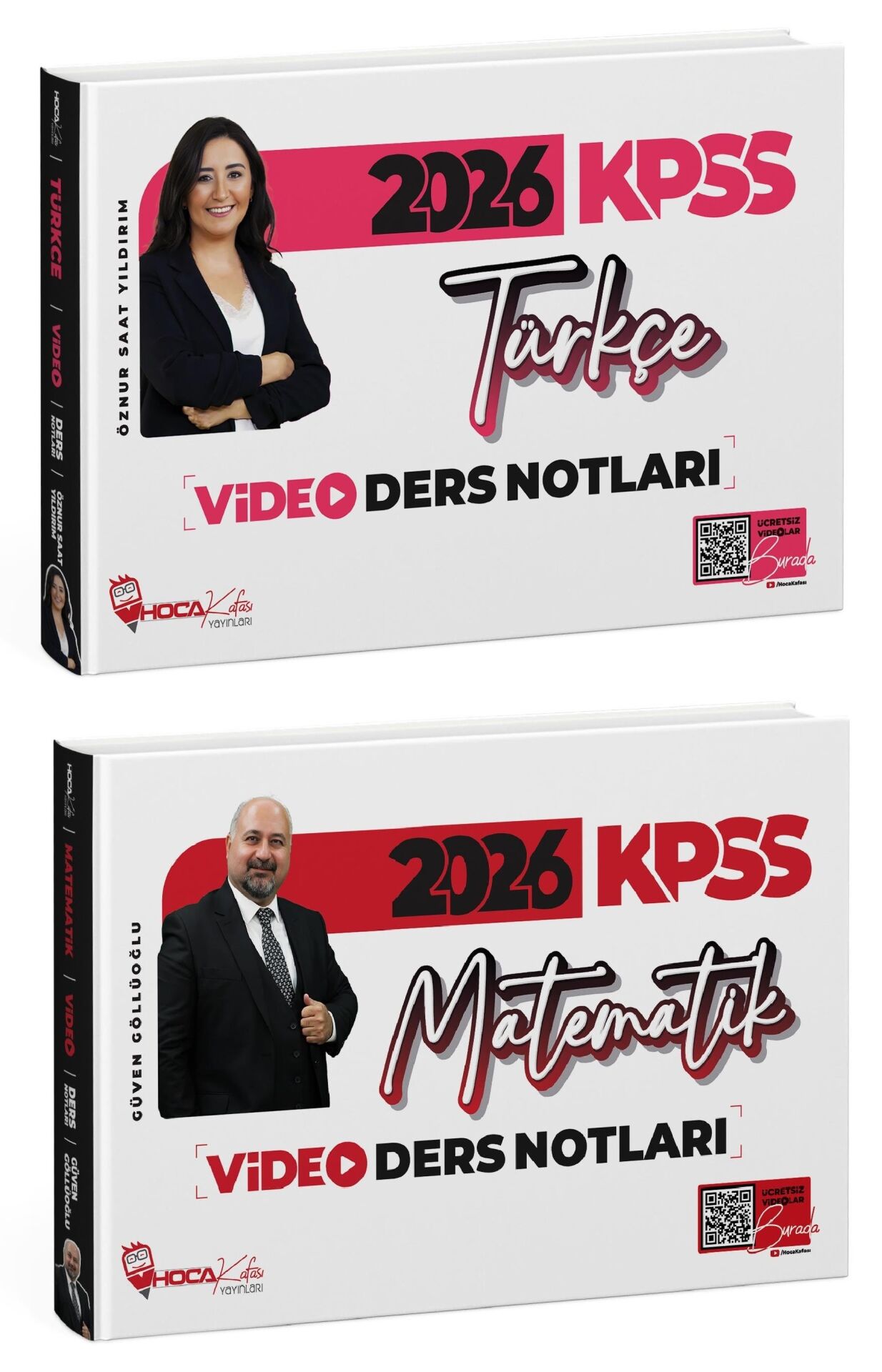 Hoca Kafası 2026 KPSS Türkçe + Matematik Video Ders Notları 2 li Set Hoca Kafası Yayınları