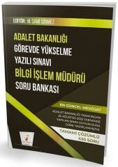 Pelikan GYS Adalet Bakanlığı Bilgi İşlem Müdürü Soru Bankası Çözümlü Görevde Yükselme - M. Sami Sönmez Pelikan Yayınevi
