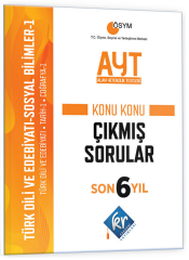 KR Akademi YKS AYT Türk Dili ve Edebiyatı Sosyal Bilimler-1 Son 6 Yıl Konu Konu Çıkmış Sorular KR Akademi Yayınları