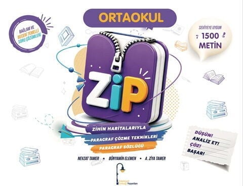 Edebiyat Sokağı 5.6.7. ve 8. Sınıf Zihin Haritalarıyla ZİP Paragraf Çözme Teknikleri ve Paragraf Sözlüğü Edebiyat Sokağı Yayınları