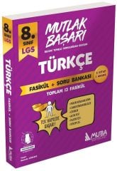 Muba 8. Sınıf LGS Türkçe Mutlak Başarı Fasikül + Soru Bankası Muba Yayınları