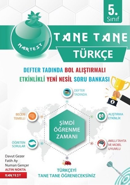 Nartest 5. Sınıf Türkçe Tane Tane Soru Bankası Nartest Yayınları