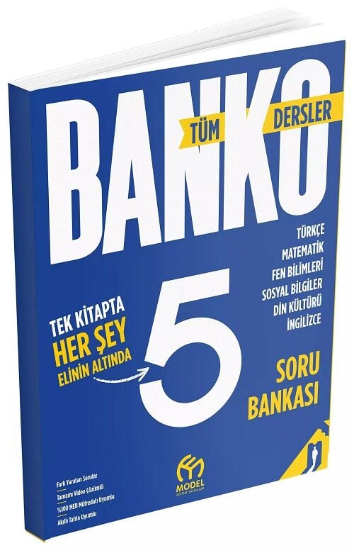 Model 5. Sınıf Tüm Dersler Banko Soru Bankası Model Eğitim Yayınları