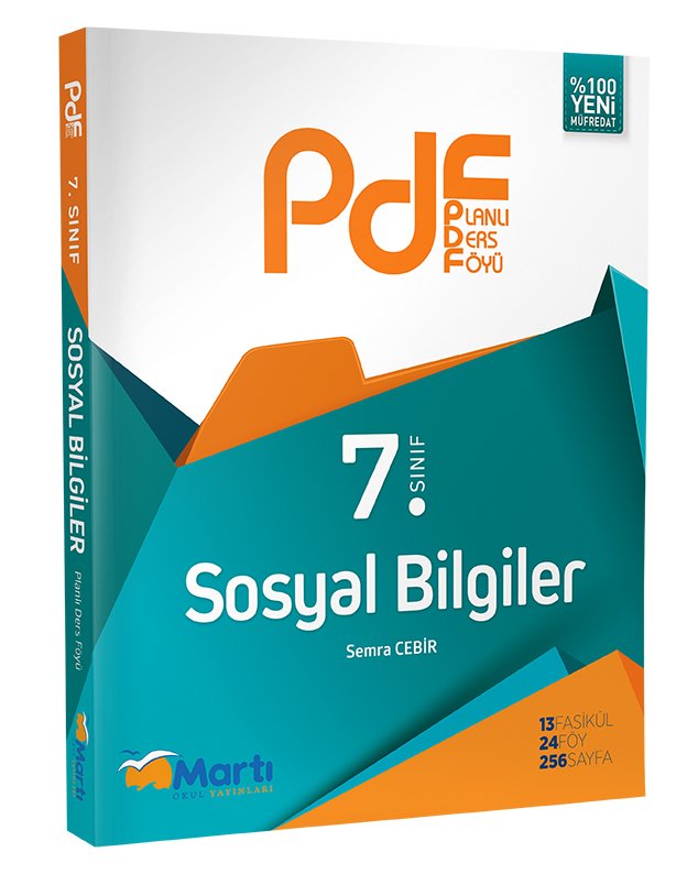SÜPER FİYAT - Martı Okul 7. Sınıf Sosyal Bilgiler PDF Planlı Ders Föyü Konu Anlatımlı Martı Okul Yayınları