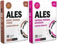 Pegem 2027 ALES Sözel Türkçe + Sayısal Yetenek Matematik Çıkmış Sorular 2 li Set Pegem Akademi Yayınları