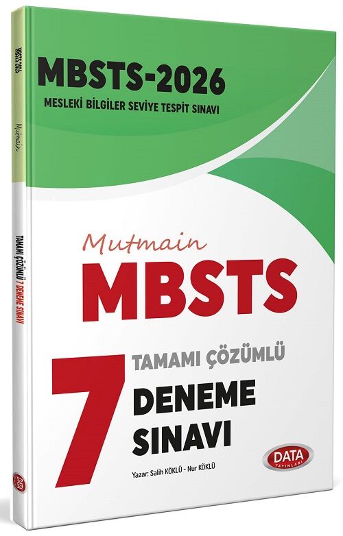 Data 2026 MBSTS Mutmain 5 Deneme Çözümlü Data Yayınları