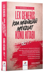 Dizgi Kitap İcra Müdürlüğü Lex Generis Mevzuat Konu Kitabı Cilt 1 - Ozan Erdem Dizgi Kitap