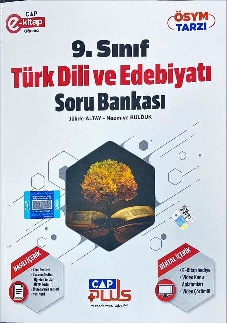 Çap Yayınları 9. Sınıf Türk Dili ve Edebiyatı Plus Soru Bankası Çap Yayınları