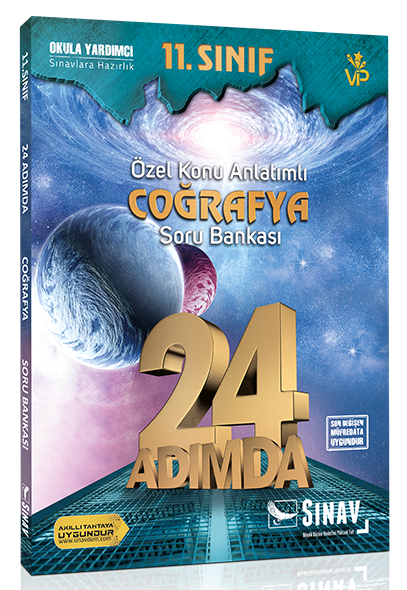Sınav 11. Sınıf Coğrafya 24 Adımda Özel Konu Anlatımlı Soru Bankası Sınav Yayınları