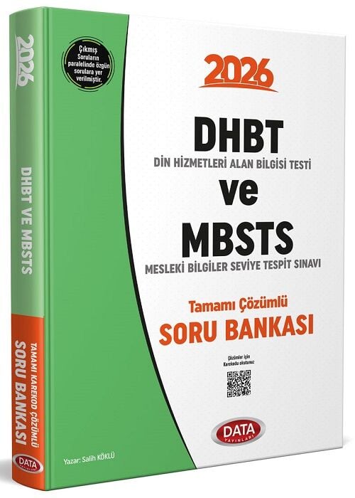 Data 2026 DHBT MBSTS Soru Bankası Çözümlü Data Yayınları