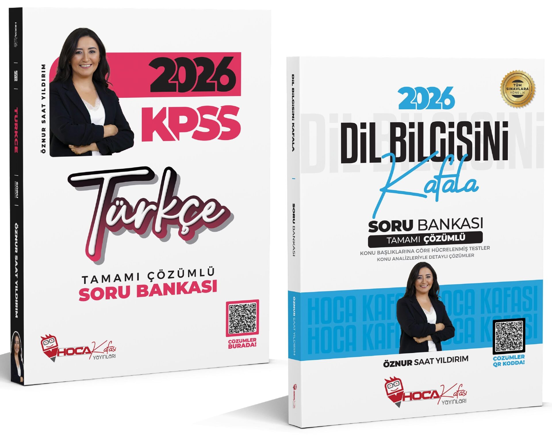 Hoca Kafası 2026 KPSS Türkçe + Dil Bilgisi Soru Bankası 2 li Set - Öznur Saat Yıldırım Hoca Kafası Yayınları