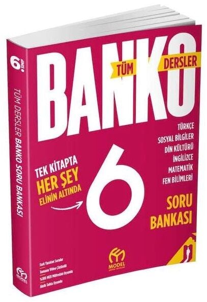 Model 6. Sınıf Tüm Dersler Banko Soru Bankası Model Eğitim Yayınları