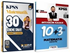 Yediiklim + Marka 2026 KPSS Matematik 30+13 Deneme Atölye 2 li Set - Mehmet Bilge Yıldız Yediiklim + Marka Yayınları